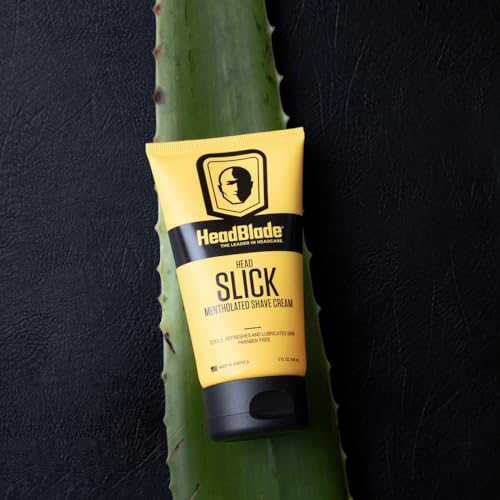 HeadBlade HeadSlick Men's Head & Skull Shaving Cream | No more Nick, Cuts, or Razor Burns | 5 oz (3 Pack)