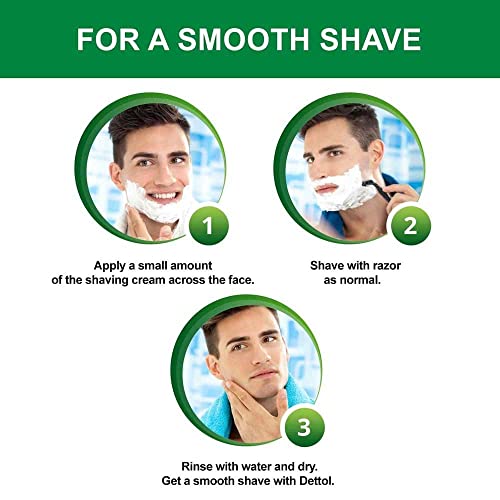 Dettol Everyday Protection fresh Lather Shaving Cream 78gm (Pack of 3)