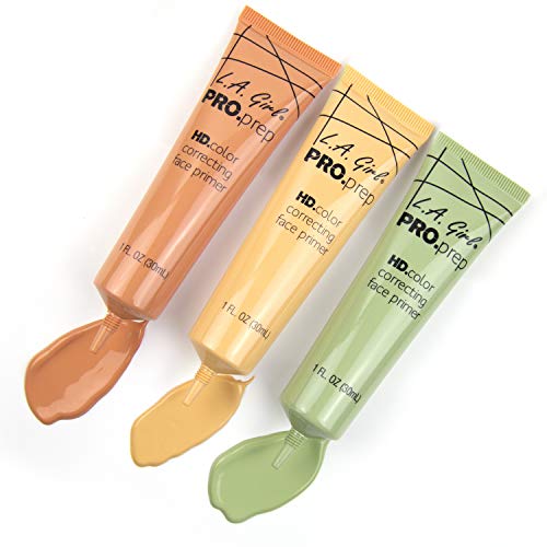 L.A. Girl PRO.Prep Correcting Primer, Green GFP912 (Pack of 2)