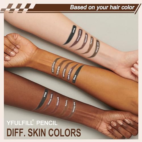 Taupe Eyebrow Pencils for Old Women, Easy to Apply, Ash Blonde Eye Brow Pencil for Women Waterproof
