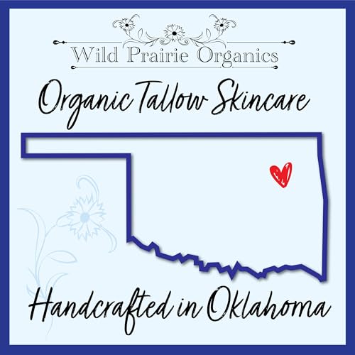 Wild Prairie Organics: Handmade Organic Whipped Tallow Balm (Blue Tansy)