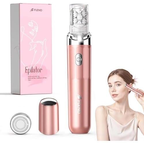 Epilator,2 in 1Facial Hair Removal for Women,Electric Lady Shaver for Face with LED Light Rechargeable,Hair Removal Device Legs/Face/Bikini/Arms,Smooth Epilator Trimmer Travel Kit Set Upgrade