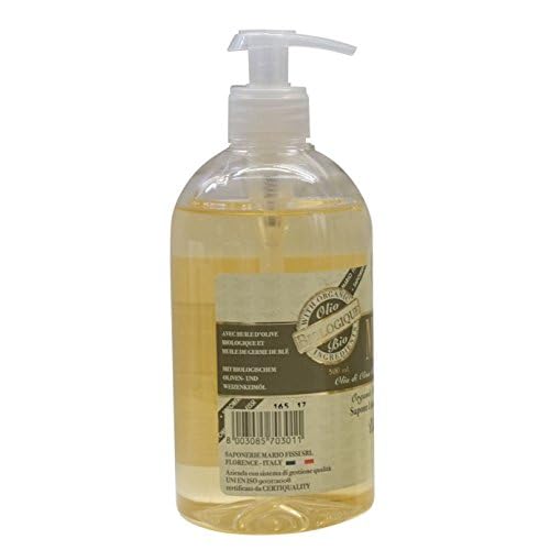 "Savon Pur de Marseille" Neutral Liquid Soap, Mild Use 16.5 Fluid Ounce (500mL) Bottle with Measuring Cap [ Italian Import ]