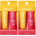 e.l.f. Squeeze Me More Lip Balm Duo, Moisturizing Balm For A Sheer Tint Of Color, Made With Hyaluronic Acid, Vegan & Cruelty-Free, Mango & Watermelon (Pack of 2)