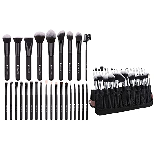 DUcare Makeup Brushes Professional 27Pcs + DUcare Makeup Brush Organizer