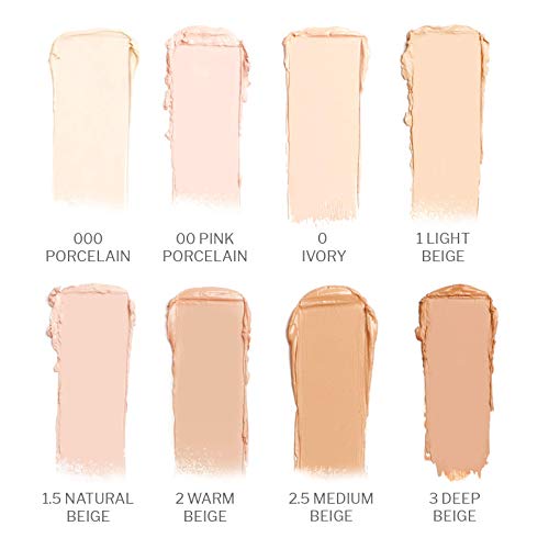 True + Luscious Camera Stick Foundation | Full Coverage Cream for Flawless Airbrushed Skin | Hydrating Non-Comedogenic Formula | Vegan Paraben-Free Cruelty-Free 0.49 oz | Shade 1.5: Natural Beige