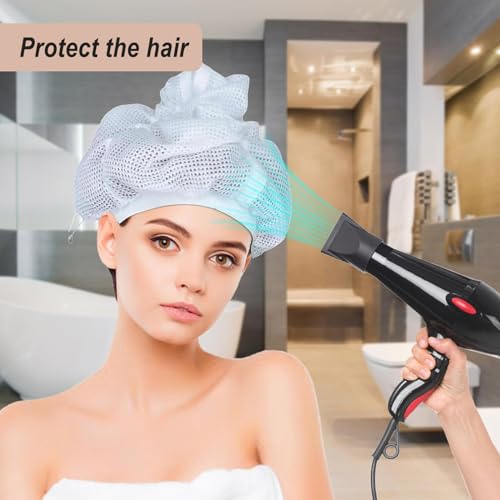 Net Plopping Cap,Hair Cover for Sleeping Soft Elastic Band Mesh Cap,Womens Bonnets for Hair Sleeping,£¨total 2pcs)