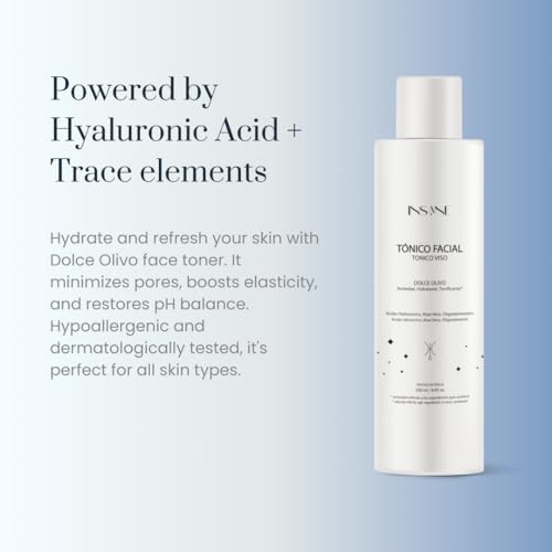 Hydrating Hyaluronic Acid Face Toner for Sensitive Skin ? Pore-Minimizing, Anti-Aging & Radiance-Boosting with Aloe Vera, Oat & Birch Leaf ? Alcohol-Free & Dermatologically Tested
