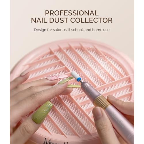 MelodySusie Nail Dust Collector with Handheld UV Light for Gel Nails