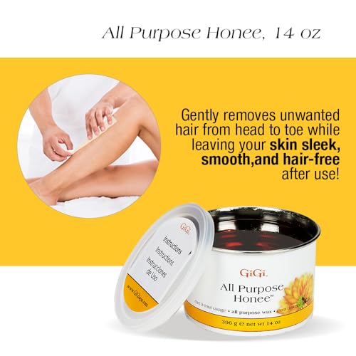 GiGi Wax Warmer Hair Removal Kit ? Professional Waxing Kit Women with Hard Wax, Pre & Post Applicators for Face, Body, Arms, and Legs, At-Home & Salon Use