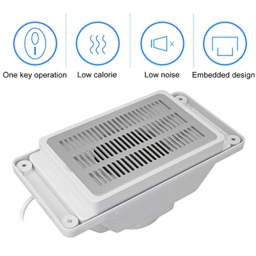 Nail Dust Vacuum Cleaner, Portable Nail Dust Collector One Key Operation 6W Low Noise for Nail Salon(#2)