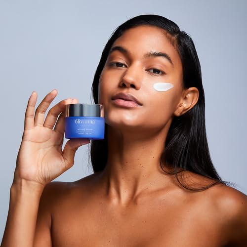 Olivanna Intense Repair Night Cream - Face Moisturizer - Enriched with Natural Ceramides, Hyaluronic Acid, and Omega-Rich Seed Oils - 1.6 oz