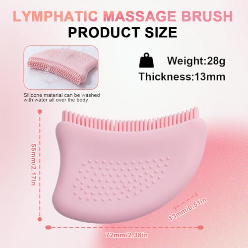 Upgrade Lymphatic Contour Face Brush 2.0 ? Face Brush for Lymphatic Drainage, Anti-Puffiness & Skin Sculpting for Women, Ergonomic Design for Precise Fit (2 Pcs)