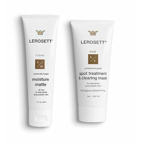 LEROSETT Spot Treatment Clay Mask & Moisture Matte¢â Bundle