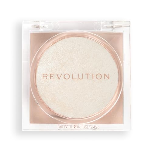 Revolution Beauty London, Beam Bright Highlighter, All Over Face Glow, Powder To Liquid Formula, 5 Different Shades, Diamond Glow