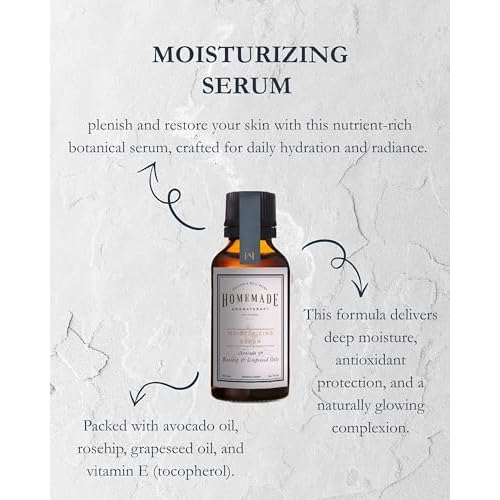 HMA | Moisturizing Face Serum ? 100% Pure Botanical Oils | Avocado, Rosehip & Grapeseed | Daily Hydration & Radiance for Dull or Dry Skin | 1 FL Oz