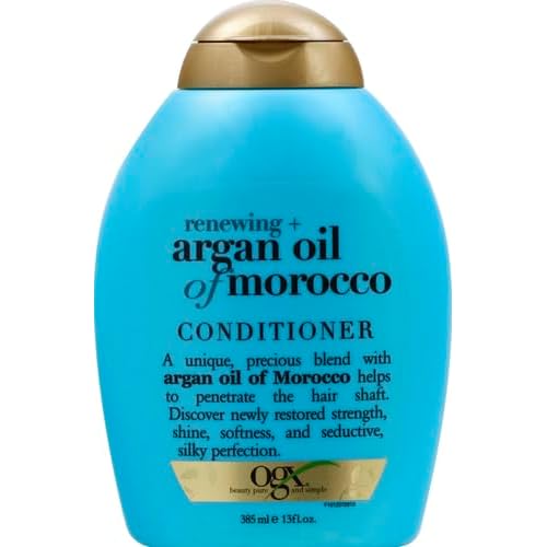 OGX Renewing + Argan Oil of Morocco Conditioner, Repair Conditioner & Argan Oil Helps Strengthen & Repair Dry, Damaged Hair, Paraben-Free, Sulfate-Free Surfactants, 13 fl. oz (Pack of 2)