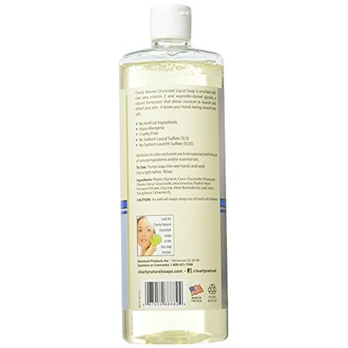 Clearly Natural Liquid Unscented Refill Hand Soap, 32 Ounce