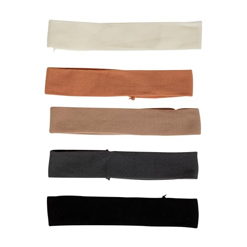 Goody Ouchless Jersey Fabric Headwraps, Wide Cloth Headbands, Neutral Colors, For Women and Men,6 Ct (Pack of 2)