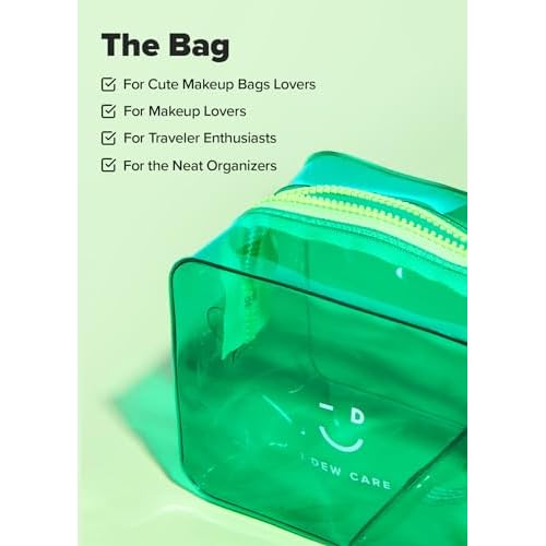 I DEW CARE Lip Scrub - Cushy Crush, 1.05 oz. + Green Pouch Bundle