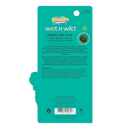 wet n wild Spongebob Double The F.U.N. Liquid Eyeliner & Stamp - Party's Here