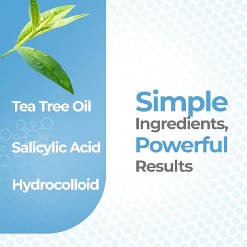 Pimple Patches (120 Pack), Salicylic Acid, Tea Tree Oil and Hydrocolloid Pimple Patches for Face