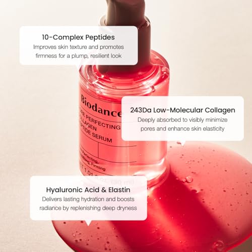 BIODANCE Collagen Pink Glow Trio: Collagen Real Deep Mask & Toner Pads & Peptide Serum for Plumping Hydration, Firming, Korean Skin Care, Skin Care Set