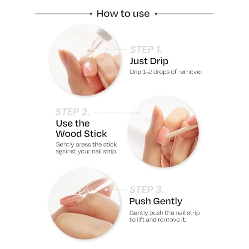 ohora Bundle Set (N Clean White Starter Kit) - White Solid Gel Nail Strips with UV/LED Lamp and Mini Remover, Salon-Quality, Long Lasting, Easy to Apply, Remove, Prep Pads, Nail File, Wooden Stick