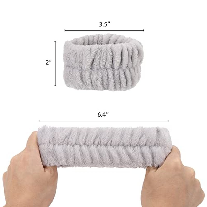 BTYMS 16 Pcs Women Face Wash Wristbands Microfiber Wrist Washband Spa Washband Wrist Towels for Washing Face, Prevent Water Running Down the Arms