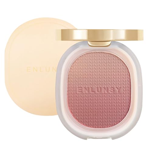Matte Finish Blush Long-wear Blendable Powder Blusher Pink Shade with Mirror Cheeks Olive complexion, 03 Plum Rose