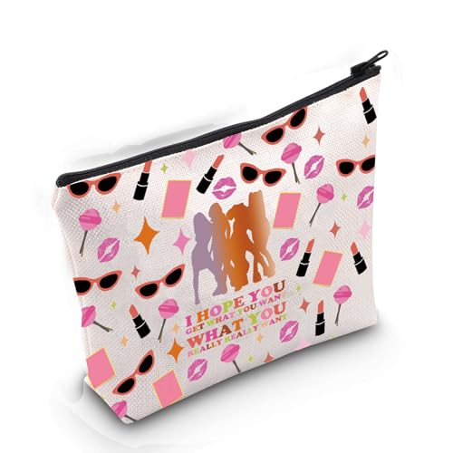 Gzrlyf Spiice Girls Makeup Bag The Music Inspired Canvas Gifts For Women Spiice Girls Wannabe Zipper Pouch (I HOPE YOU)