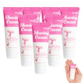 Womens Shaving Cream Bulk Travel,1fl oz/30ml Shave Gel for Women,Care Dry Skin Womens Shave Gel for Travel Guests(Jasmine,Pack of 10)