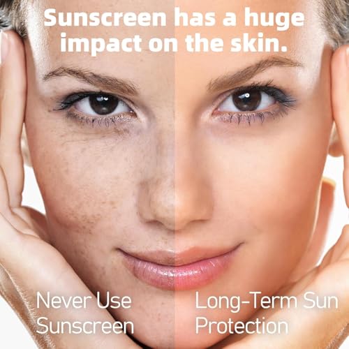VGO Clear Face Sunscreen SPF 50, Hydrating Sun Essence Face Leaves No Sticky Feeling Travel Size Sunscreen Against UVA and UVB Rays 50ml / 1.7oz - 2 Packs