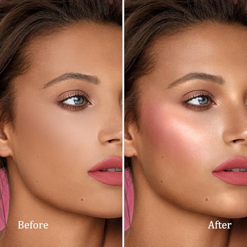 Boobeen 3 Pcs Contour & Highlighter & Blush Stick, Contour Beauty Kit, Creamy Smooth Contouring Stick, Natural Highlighting Stick, Waterproof and Long Lasting Makeup