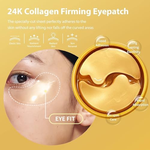 SNP [K Beauty 24K Gold Firming Eye Patch & 24K Gold Ampoule Sheet Mask