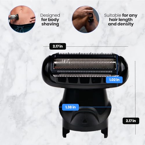 Replacement Shaver Head 81634460 for Braun Multi Grooming Body Shaver | Compatible with MGK3080, 5515, 5541 & 5544 Models