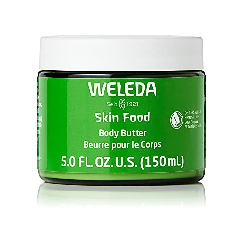 Weleda Skin Food Original Ultra-Rich Body Cream, Plant Rich Hydrating Moisturizer, Body Butter, and Lip Butter Set - Sustainable Glass Jar