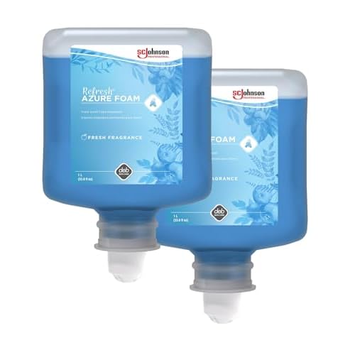 SC Johnson Professional Refresh Azure FOAM, Foam Hand Wash, Foaming Hand Soap, 1 Liter Cartridge, 2 Count, for Professional Use Only