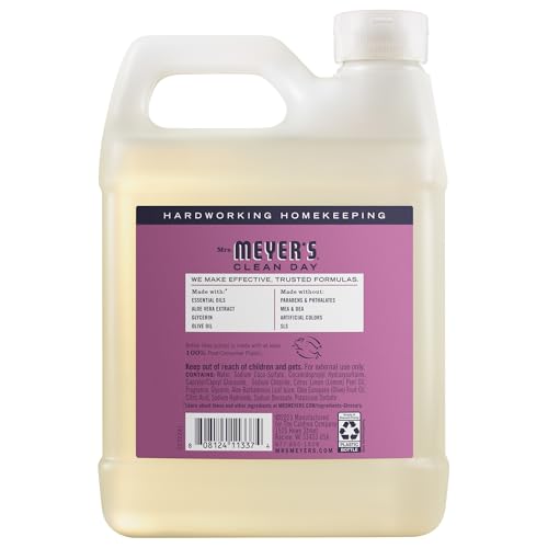 Mrs. MEYER'S CLEAN DAY Hand Soap Refill, Plum Berry Scent, 33 Fl Oz Bottle