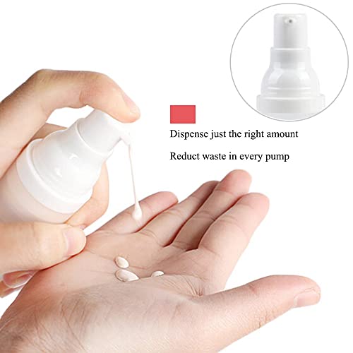 Airless Pump Bottles, Airless Cosmetic Container with Cosmetic Spatula -Refillable Container for Creams, Gels & Lotions,Travel Containers for Toiletries
