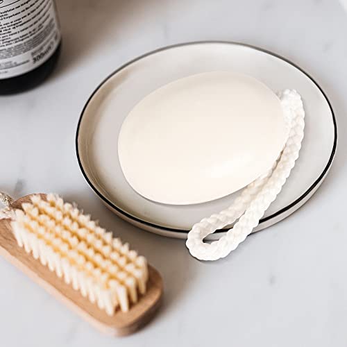 IeBilif Men Bar Soap On a Rope Pack of 4 Bath Soap for Face Body Natural Hydrating Soap Bar for Men and Women,7.02 Ounce each