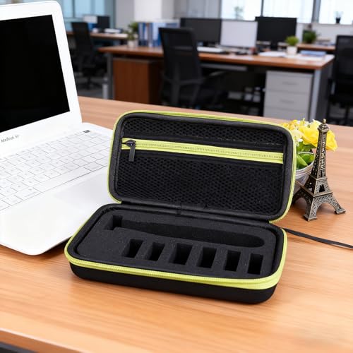 LinMei Hard Travel Case for Electric Trimmers & Shavers - Protective Organizer Compatible with QP27XX, QP28XX and QP6XXX - EVA Shell with Accessory Pocket - Black (Case Only)