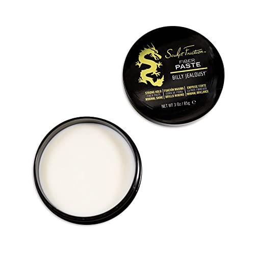 Billy Jealousy Sculpt Friction Fiber Hair Paste for Men, Adds Volume & Texture with Touchable Hold & Low Shine, Hair Product for Fine or Thinning Crown, 3 Oz