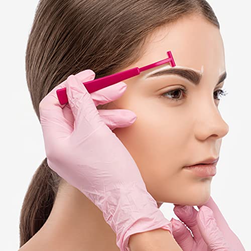 6Pcs Eyebrow Razor Stainless Steel Eyebrow Razors Brow Touch Up Razors Facial Hair Remover with Stainless Steel Blades Armpit Hair Razors for Multipurpose Facial Body Hair Removal