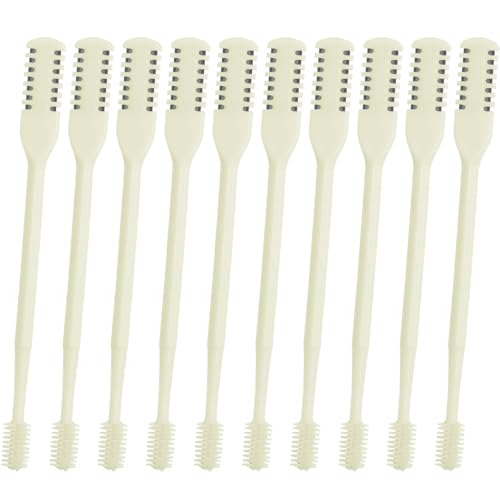 12pcs Nasal Hair Cutter,Double Sided Nose Hair Cutter, Portable 360¡Æ Rotating Manual Nose Hair Trimmer for Men and Women