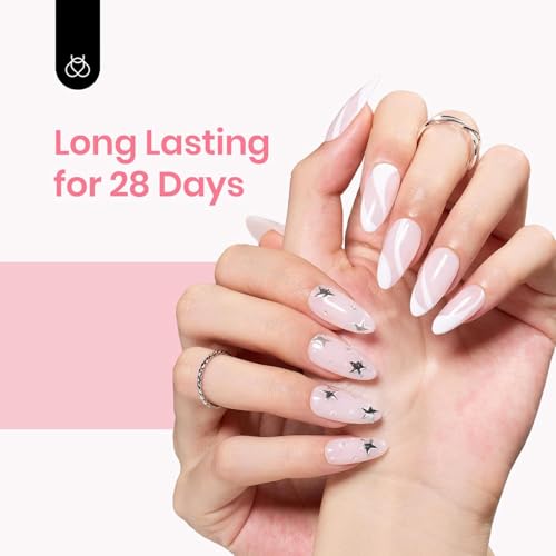 Beetles Milky Pink Gel Nail Polish, 15ml Nude Pink Jelly Neutral Color Polish Set Translucent Sheer Gel Nail Concealer Soak Off Uv LED Nail Lamp French Nail Art Gifts for Her Women