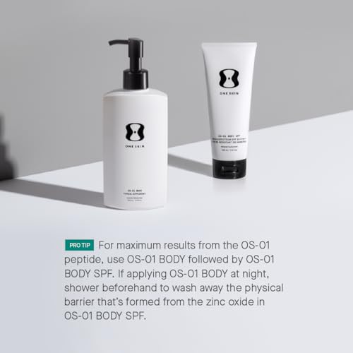 OneSkin BODY SPF OS-01 Peptide Broad Spectrum SPF 30+ Mineral Sunscreen- Protects Skin from UV Aging & Water Resistant, Includes Potent Antioxidants, Suitable for Sensitive Skin