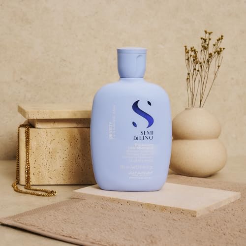 ALFAPARF MILANO Semi di Lino Density Sulfate Free Shampoo - Thickening Low Shampoo for Thin and Aging Hair - Adds Body and Volume for Revitalized, Youthful and Thicker Hair - 8.45 FL. Oz.