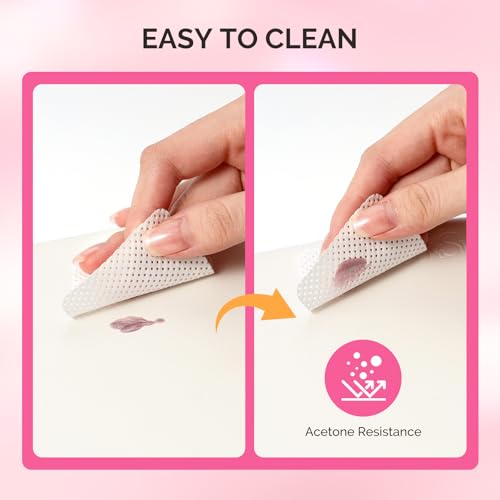 MelodySusie Foldable Manicure Arm Rest for Nails Tech, Adjustable Nail Arm Rest for Acrylic Nail Art, Professional PU Leather Nail Hand Rest Stand for Manicurist, White