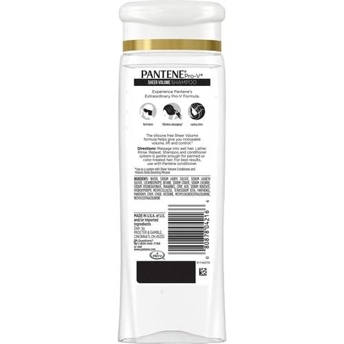 Pantene Pro-V Sheer Volume Shampoo, 12.6 Fl Oz